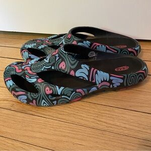 KEEN Sandals Men’s 14 Shanti Arts AMA Multicolored Slip On Waterproof Shoes fun